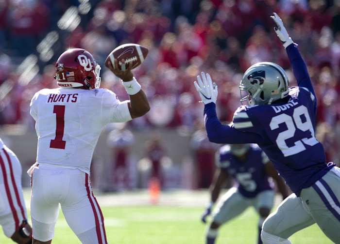 QB, Jalen Hurts and Oklahoma lost to K-State this weekend